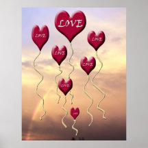 Love Is In The Air Sunshine Rainbow Posters