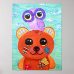 Love Is Like A Handmade Teddy Bear Poster