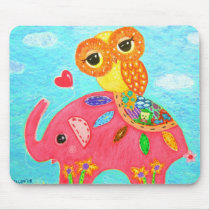 Love Is Like An Elephant Mouse Mats