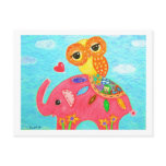 Love Is Like An Elephant Postcard