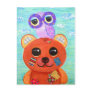 Love Is Like  Handmade Teddy Bear Postcards