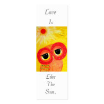 Love Is Like The Sun Business Card Template