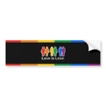 LOVE IS LOVE BASIC bumper stickers
