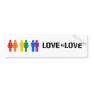 LOVE IS LOVE BUMPER STICKER