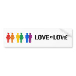 LOVE IS LOVE bumper stickers