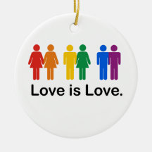 Love is Love Christmas Ornaments