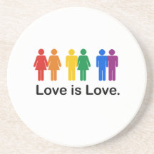 Love is Love Drink Coasters