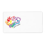 Love Is Love: Gay Personalized Shipping Label