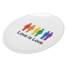 Love is Love. Dinner Plate