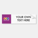 LOVE IS LOVE PURPLE BUMPER STICKERS