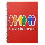 LOVE IS LOVE RED NOTE BOOKS