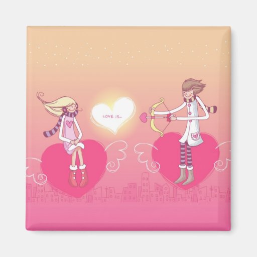 Love is ... - magnets pour réfrigérateur