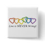 Love is never wrong button