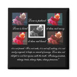 love is patient love is kind floral magnet
