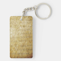 Love is Patient Vintage Acrylic Key Chain