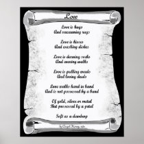 Love Is Poster in Black posters