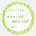 Love is Sweet Sticker in Lime