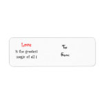 Love is the greatest magic of all!-christmas label