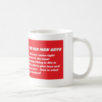 LOVE IS WHAT IT IS ALL ABOUT mugs