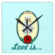 Love is ...Wind in my skirt Clock