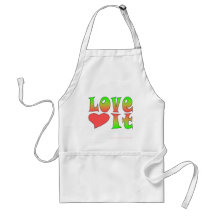 "Love It" Preppy Girl Apron