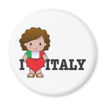 Love Italy Refrigerator Magnets