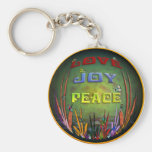 LOVE JOY PEACE KEYCHAIN
