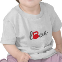 Love Kettlebell Red T Shirt