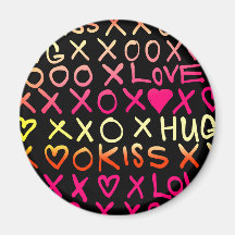 Love Kiss Hug Refrigerator Magnets