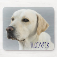 Love Labrador Retriever Puppy Dog Mousepad