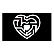love labrynth business card templates