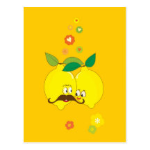 love lemon, happy Valentine's day Postcards