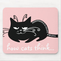 Love letter from my cat: speaking feline language mousepad