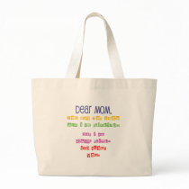 Love letter to Mom Canvas Bags