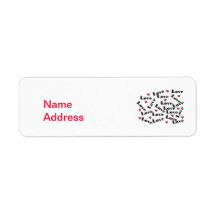 Love Letters Matching Sets return address label