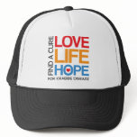 Love Life Hope - cure krabbe disease hats