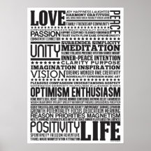"Love Life" Inspirational Motivational Art Design Print