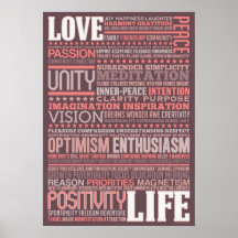 "Love Life" Inspirational Motivational Art Design Posters
