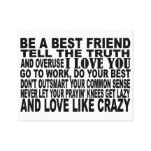Love Like Crazy Subway art Canvas Prints
