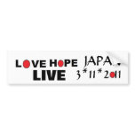 Love Live Hope Japan Bumper Sticker