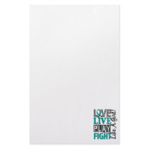 Love Live Play Fight Like A Girl Ovarian Cancer