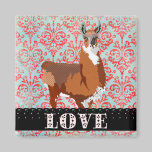 Love Llama Magnet magnets