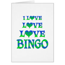 Love Love Bingo Greeting Card