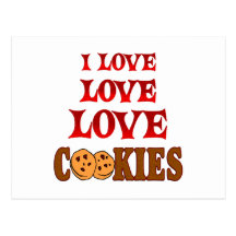 Love Love Cookies Postcard