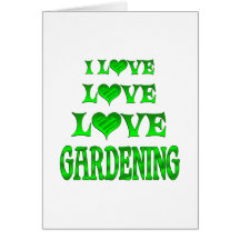 Love Love Gardening Greeting Cards