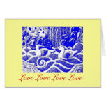 "Love Love Love Love" Greeting Card