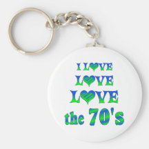 Love Love the 70s Keychain