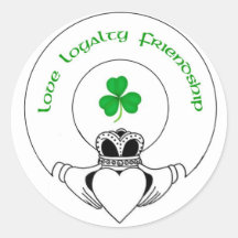 Love, Loyalty, Friendship Claddah Stickers