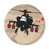 Love Machine Attack Chopper Fridge Magnets