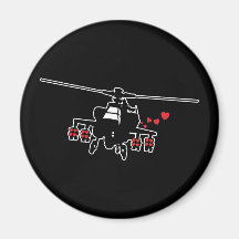 Love Machine Attack Chopper Magnet